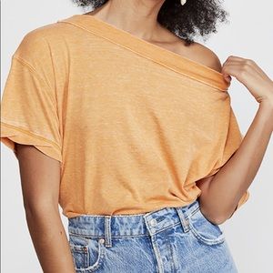 NWT Free People Viola Open Back Tee